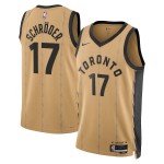 Maillot NBA Toronto Raptors Dennis Schroder Nike 2023-24 City Edition Or Swingman - Homme